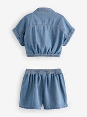 Blue Denim Twist Front Co-ord Set (3-16yrs) - Image 5 of 6