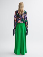Florere Wide Leg Pleated Trousers - Image 4 of 5
