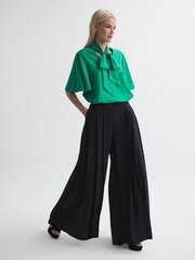 Florere Wide Leg Pleated Trousers - Image 1 of 6