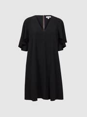 Florere Relaxed Fit Cape Sleeve Mini Dress - Image 2 of 5