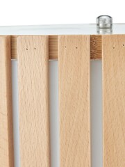 Pacific Rabanne Slatted Natural Wood Tripod Table Lamp - Image 4 of 5