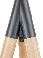Pacific Rabanne Slatted Natural Wood Tripod Table Lamp - Image 5 of 5