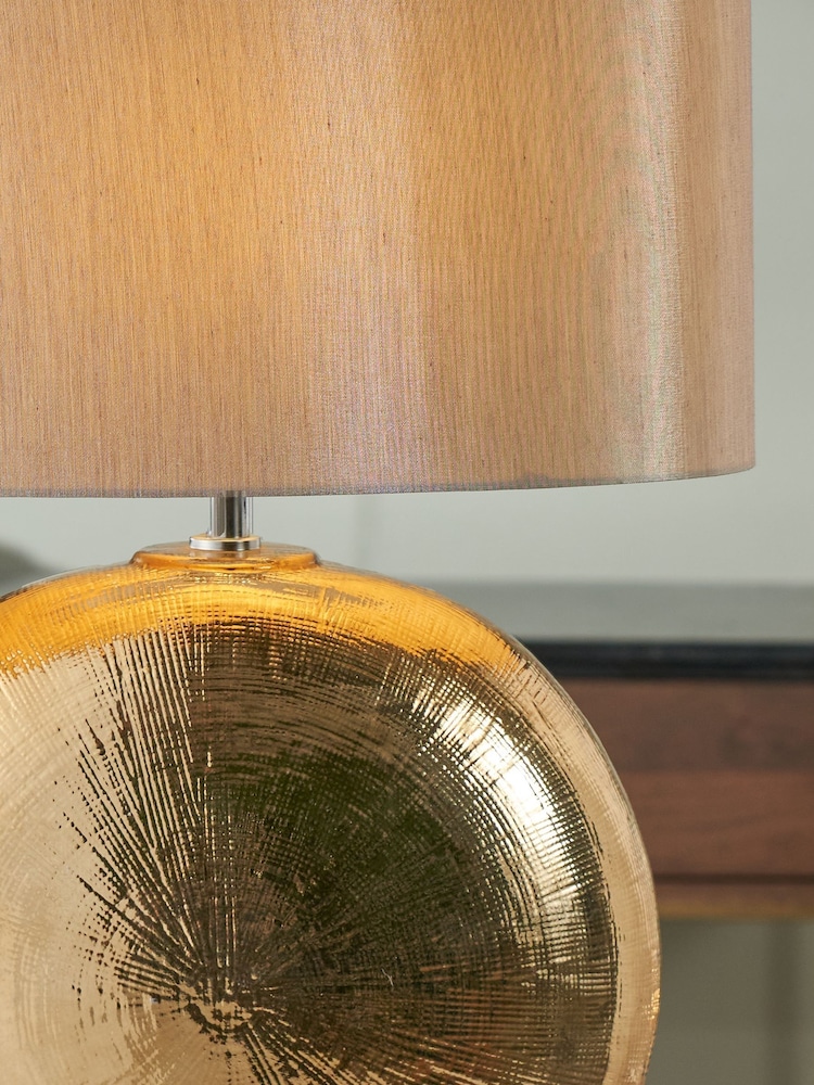 Pacific Bronze Alpha Textured Ceramic Table Lamp - Image 2 of 5