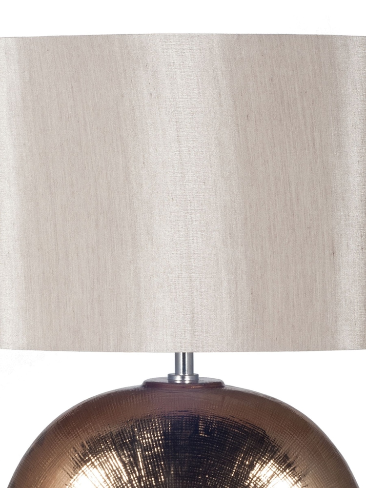 Pacific Bronze Alpha Textured Ceramic Table Lamp - Image 5 of 5