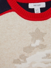 Reiss Blue Tilly 9-14 yrs Casual Knitted Christmas Festive Jumper - Image 6 of 6