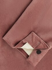Reiss Dusty Pink Apsara Slim Fit Velvet Single Breasted Blazer - Image 6 of 7
