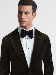 Reiss Emerald Apsara Slim Fit Velvet Single Breasted Blazer - Image 1 of 7