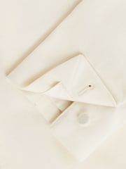 Reiss White Apsara Slim Fit Velvet Single Breasted Blazer - Image 7 of 8
