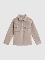Reiss Mink Bonucci 9-14 yrs Corduroy Twin Pocket Overshirt - Image 2 of 6