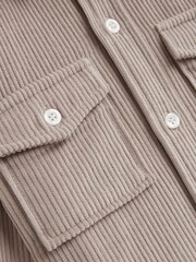 Reiss Mink Bonucci 9-14 yrs Corduroy Twin Pocket Overshirt - Image 6 of 6