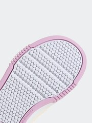 adidas Cream/Pink Kids Sportswear Tensaur Hook And Loop Trainers - Image 9 of 9