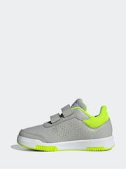 adidas Grey Tensaur Hook and Loop Trainers - Image 2 of 9