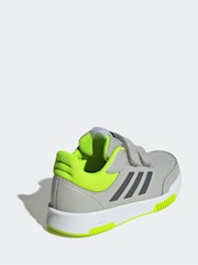 adidas Grey Tensaur Hook and Loop Trainers - Image 4 of 9