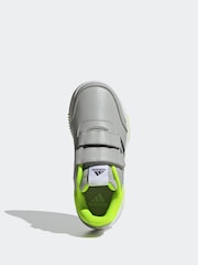 adidas Grey Tensaur Hook and Loop Trainers - Image 5 of 9