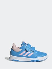 adidas Blue/Pink Kids Sportswear Tensaur Hook And Loop Trainers - Image 1 of 9
