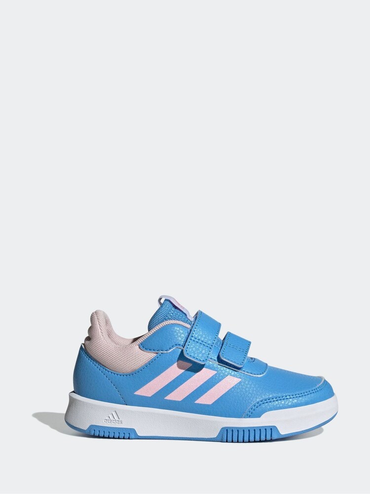 adidas Blue/Pink Kids Sportswear Tensaur Hook And Loop Trainers - Image 1 of 9