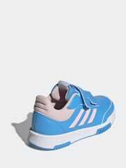 adidas Blue/Pink Kids Sportswear Tensaur Hook And Loop Trainers - Image 2 of 9