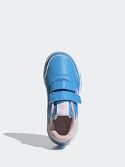 adidas Blue/Pink Kids Sportswear Tensaur Hook And Loop Trainers - Image 6 of 9