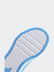 adidas Blue/Pink Kids Sportswear Tensaur Hook And Loop Trainers - Image 8 of 9