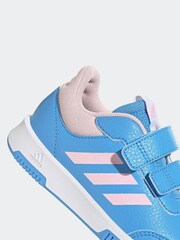 adidas Blue/Pink Kids Sportswear Tensaur Hook And Loop Trainers - Image 9 of 9