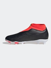 adidas Black Football Predator 24 League Laceless Firm Ground Kids Boots - Image 2 of 9