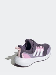 adidas Purple Kids Sportswear Fortarun 2.0 Cloudfoam Elastic Lace Top Strap Trainers - Image 4 of 9