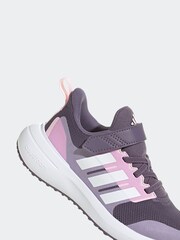adidas Purple Kids Sportswear Fortarun 2.0 Cloudfoam Elastic Lace Top Strap Trainers - Image 8 of 9