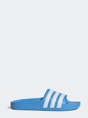 Azul - Chanclas juveniles Adilette de Adidas - Imagen 1 de 9
