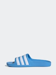 Azul - Chanclas juveniles Adilette de Adidas - Imagen 2 de 9