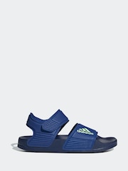 adidas Blue Adilette Kids Sandals - Image 1 of 8
