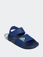 adidas Blue Adilette Kids Sandals - Image 3 of 8