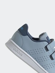 adidas Blue Sportswear Advantage Court Lifestyle Hook And Loop Trainers - Image 8 of 8