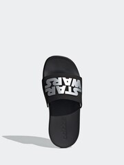 adidas Black Adilette Comfort Star Wars Sandals - Image 6 of 9