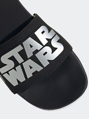 adidas Black Adilette Comfort Star Wars Sandals - Image 8 of 9