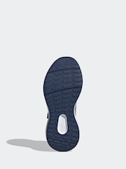 adidas Navy/Light Green Sportswear Fortarun 2.0 Cloudfoam Elastic Lace Top Strap Kids Trainers - Image 7 of 7