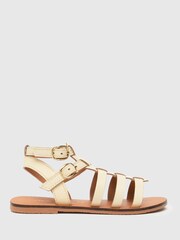 Schuh Tangle Gladiator Cream Sandals - Image 1 of 4