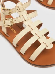Schuh Tangle Gladiator Cream Sandals - Image 4 of 4