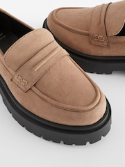 Neutral Extra Wide Fit Forever Comfort Chunky Loafers - Image 5 of 6