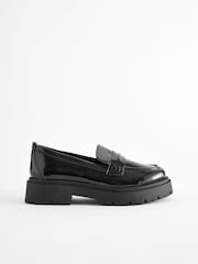 Black Patent Forever Comfort Chunky Loafers - Image 2 of 5