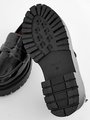 Black Patent Forever Comfort Chunky Loafers - Image 5 of 5
