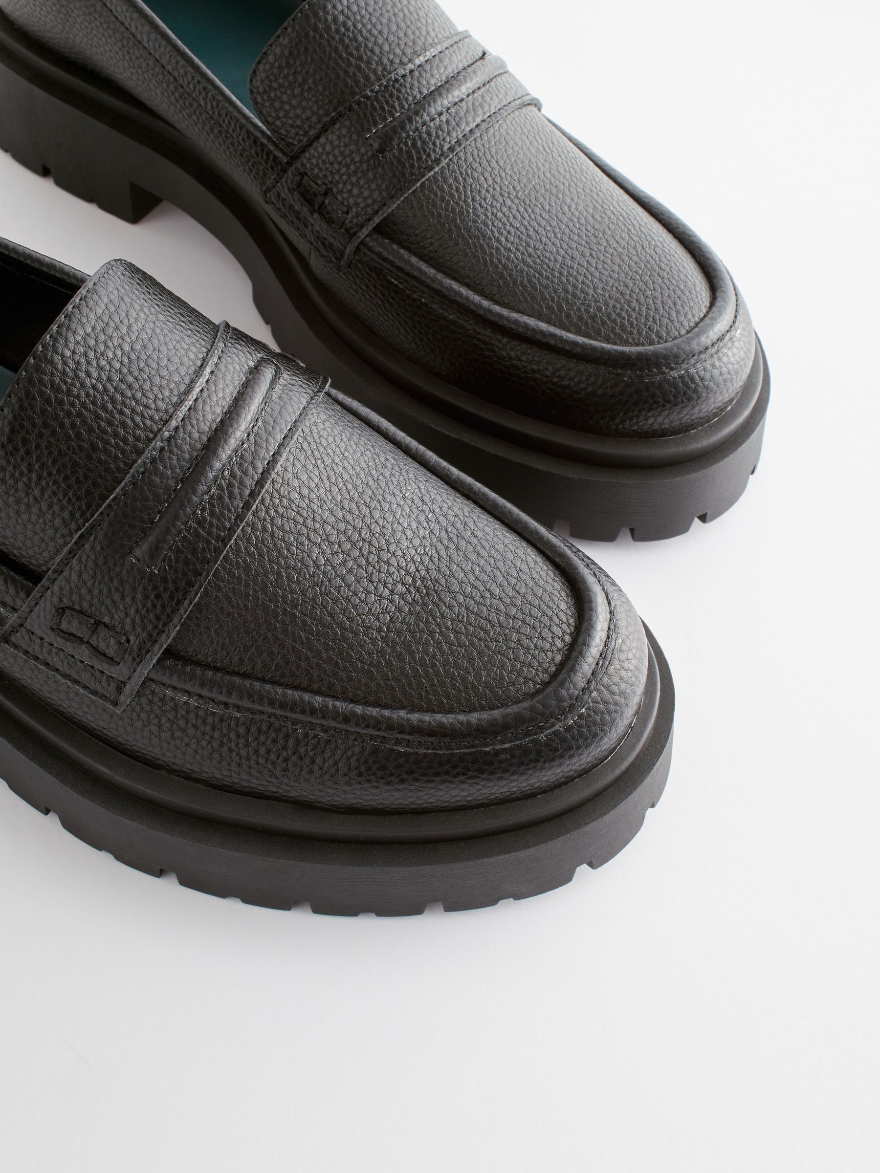 Buy Black Forever Comfort Chunky Loafers from Next USA Buy Black Forever Comfort Chunky Loafers from Next USA