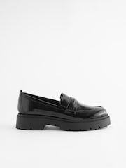 Black Patent Forever Comfort® Chunky Loafers - Image 4 of 8