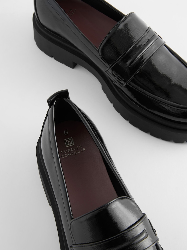 Brevet noir - Mocassins épais Forever Comfort® Classique/Coupe ample - Image 6 of 8