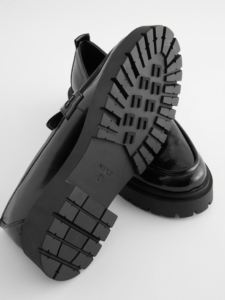 Black Patent Forever Comfort® Chunky Loafers - Image 8 of 8