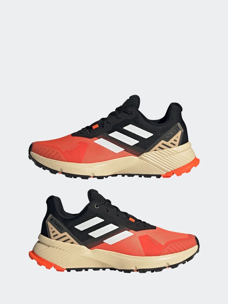 adidas Terrex Orange/ Black Soulstride Trail Running Shoes - Image 6 of 19