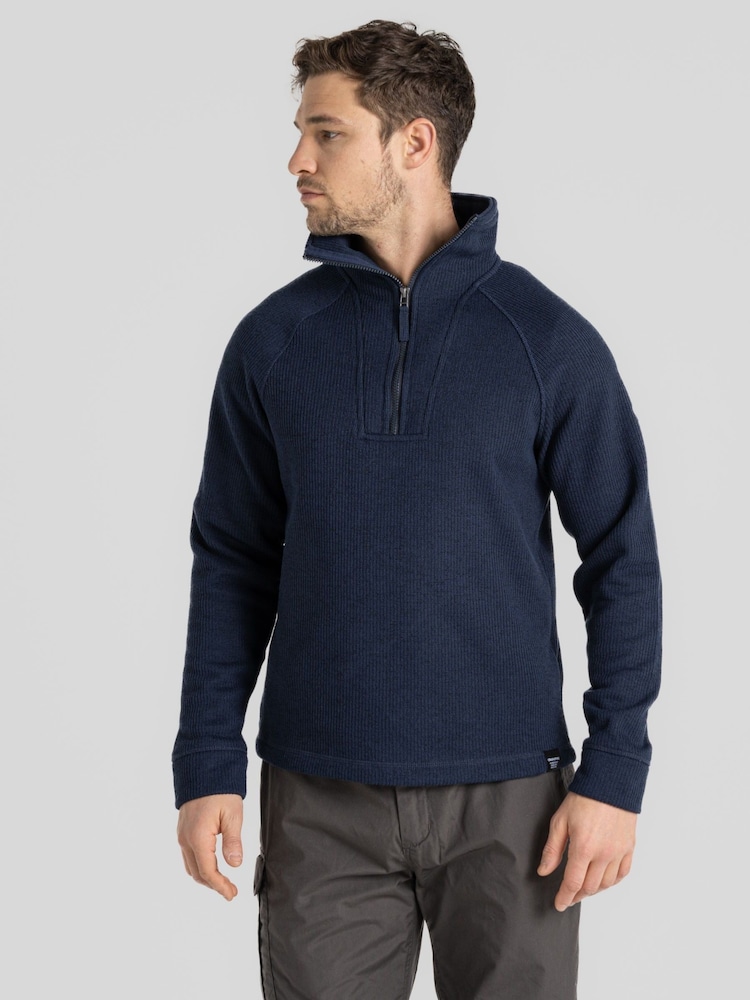 Craghoppers Blue Wole Quarter Zip Top - Image 2 of 7 Craghoppers Blue Wole Quarter Zip Top - Image 2 of 7