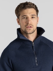 Craghoppers Blue Wole Quarter Zip Top - Image 4 of 7
