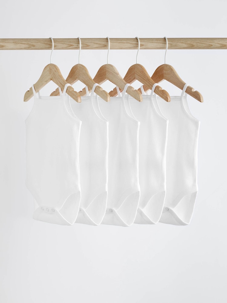 Bela - dojenček Strappy bodi - Slika 1 iz 6 Bela - dojenček Strappy bodi - Slika 1 iz 6