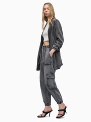 AllSaints Grey Frieda Denim Trousers - Image 4 of 7