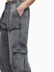 AllSaints Grey Frieda Denim Trousers - Image 6 of 7